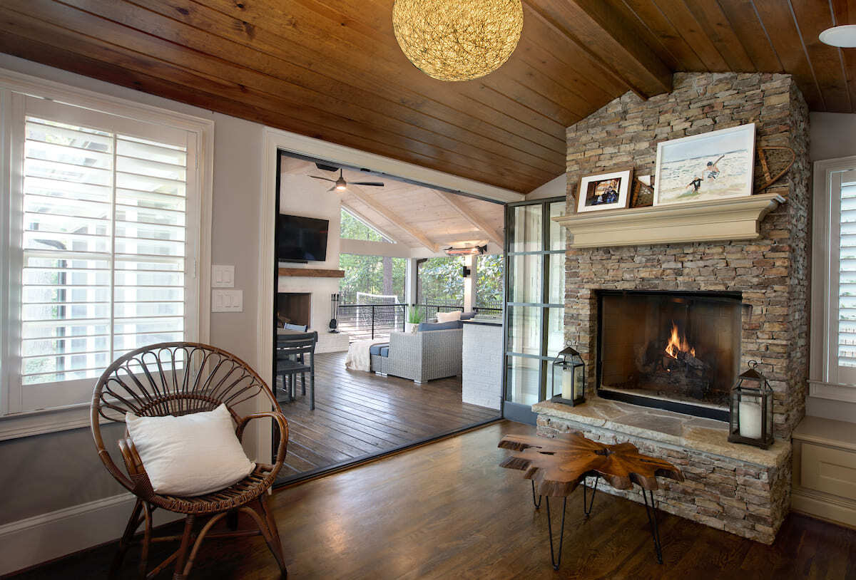 Atlanta home featuring new window wall as part of Silver Oak Remodeling’s custom design