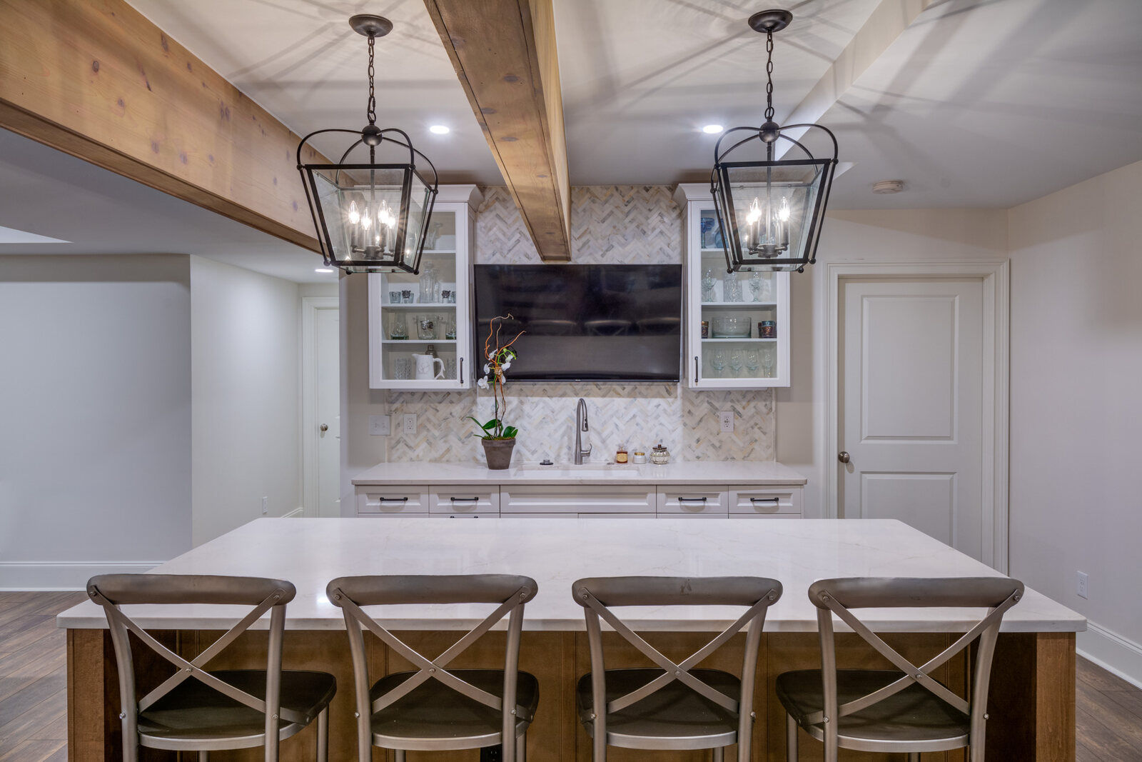 Custom cabinetry and tile backsplash in Roswell kitchen remodel by Silver Oak Remodel Custom cabinetry and tile backsplash in Roswell kitchen remodel by Silver Oak Remodel